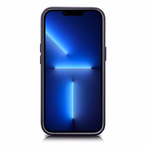 iCarer Kotelo Nahkakotelo Kotelo iPhone 14 Plus tumman violetti (MagSafe-yhteensopiva)