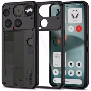 Tech-Protect MagMat Suojakuori Nothing Phone 3:lle - musta ja läpinäkyvä