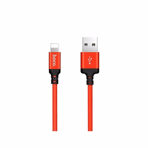 Hoco USB-A - Lightning -kaapeli 1 m 4 - musta/punainen