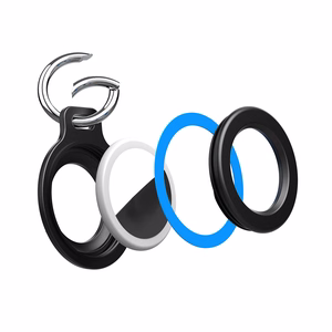 Cases with spring clips for Apple AirTag, 2 pcs. – black