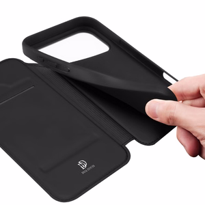 DUX DUCIS lompakkosuojakuori SKIN PRO iPhone 17 Pro:lle musta
