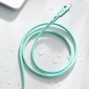 Joyroom Liquid Silicone -datakaapeli N2 USB-A / Lightning 2,4A 1,2 m - valkoinen