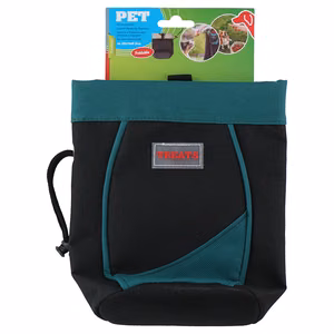 Foldable pet treat pouch, Blue
