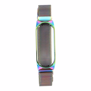 METALLI-ranneke Xiaomi Mi Band 5 / 6:lle moniväri (05)