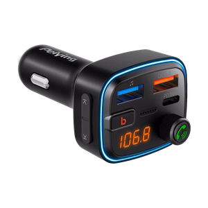 Auton FM-lähetin, Bluetooth, 2 USB-porttia ja USB-C