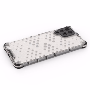 Honeycomb tapauksessa panssaroitu kansi geelirunko Samsung Galaxy M53 5G musta musta