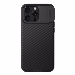 Nillkin CamShield Pro Suojakuori iPhone 16 Pro Max:lle kameransuojalla - musta