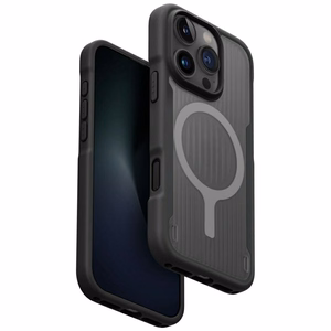 Uniq Combat Active Magclick Lataus Suojakuori iPhone 16 Pro Max:lle - Musta