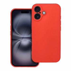 Pehmeä suojakuori iPhone 16 punainen