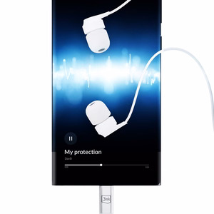Kuulokkeet 3mk Wired Earphones USB-C valkoinen