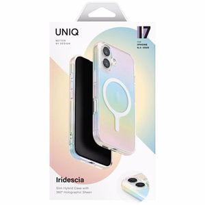 Uniq Iridescia Magclick Lataussuojakuori iPhone 17:lle - Moniväri