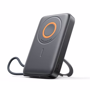 Joyroom JR-PBM02 Powerbank 22.5W 10000mAh 3in1 Magnetic Inductive Compatible with MagSafe with Built-in Cable - Black