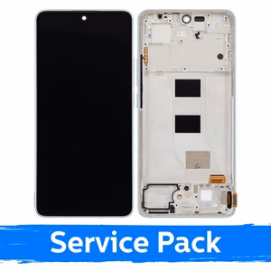 Xiaomi Redmi Note 14 5G / Poco M7 Pro 5G -yhteensopiva LCD-näyttö kehyksellä / korallinvihreä / (huoltopakkaus)