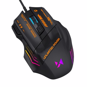 Wozinsky WMGK-1179W langallinen optinen pelihiiri, 7200 DPI, taustavalaistu, musta