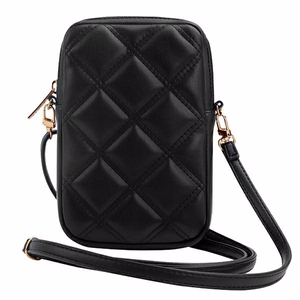 Guess GUWBZPSQSSGK käsilaukku musta Zip Quilted 4G