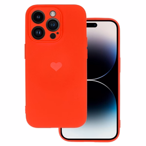 Vennus Silikoninen Heart Suojakuori iPhone 13 Pro:lle design 1 punainen