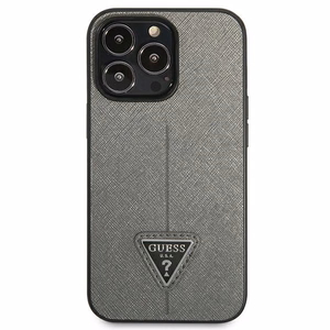 Guess GUHCP14LPSATLG iPhone 14 Pro 6.1 "hopea / hopea kovakotelo SaffianoTriangle Logo SaffianoTriangle Logo