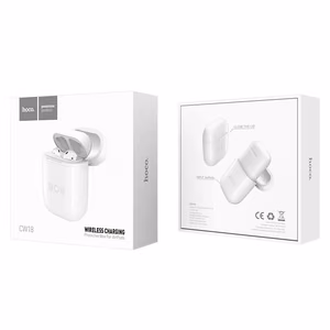Hoco CW18 wireless charging case for AirPods white