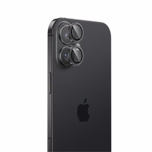 Benks Karkaistu lasi Glass Warrior Lens Protector kameralle iPhone 16:lle/16 Plus:lle (linssi 2 kpl) hopeinen