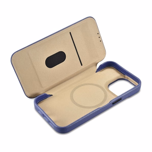 iCarer CE Premium Nahka Folio Case iPhone 14 Pro Max Magneettinen Flip Nahka Folio Case MagSafe Light Purple (WMI14220716-LP)