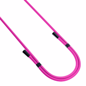 3mk EasyClip puhelimen kaulahihna, vaaleanpunainen (mustat osat)