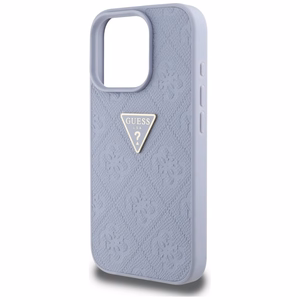 Guess Hardcase PU Grained Hot Stamp 4G Triangle Metal Suojakuori iPhone 16 Pro Max 6,9":lle - violetti