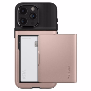 Spigen Slim Armor CS Suojakuori iPhone 15 Pro Max:lle - Vaaleanpunainen