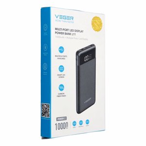 Ulkoinen akku Veger L11 (W1087) 10000 mAh musta