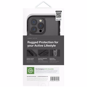 Uniq Combat Active Magclick Lataus Suojakuori iPhone 16 Pro Max:lle - Musta