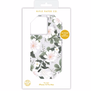 Rifle Paper Clear suojakuori iPhone 14 Pro Max -laitteelle, Willow -kuvioinen