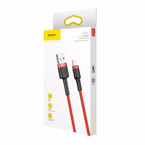 Baseus Cafule USB - Lightning kaapeli 2 m 1,5A (punainen-punainen)