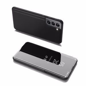 Clear View Kotelo flip cover Samsung Galaxy S22 + (S22 Plus) musta