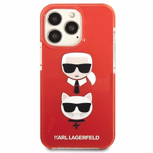 Karl Lagerfeld Karl&Choupette Head Case iPhone 13 Pro / iPhone 13 - punainen