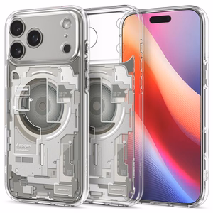 Spigen Ultra Hybrid Mag Magsafe Suojakuori iPhone 17 Pro:lle Zero One Natural Titanium