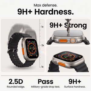 Tech-Protect Easy Set+ Tempered Glass 2-pack for Apple Watch Ultra 1/2 49mm - Clear