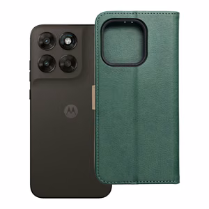 Läppäkotelo Motorola G67 / G77 Split Book, vihreä ja kultainen