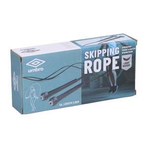 Umbro säädettävä PVC-nopeushyppynaru, 280 cm, musta