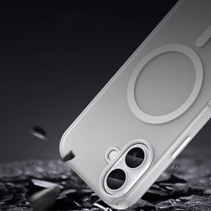 Magneettinen Abrasive iPhone 17 Suojakuori MagSafe-yhteensopiva - Matta Valkoinen
