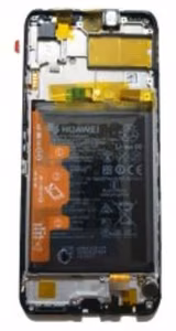 LCD-näyttö Huawei P Smart 2021/Honor Y7a/Honor 10X Lite kosketusnäytöllä, kehyksellä ja akulla Midnight Black alkuperäinen (service pack)