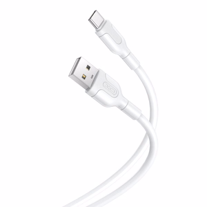 XO kaapeli NB212 USB - USB-C 1,0 m 2,1A, valkoinen