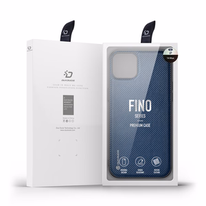 Dux Ducis Fino kotelo kansi iPhone 14 Plus sininen nylon