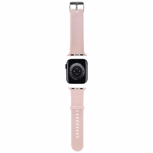 Karl Lagerfeld Apple Watch 42/44/45/49mm Vaaleanpunainen Hihna 3D Kumi Karl & Choupette