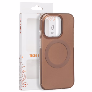 Tecto Shield Mistiq Mag suojakuori iPhone 15 Pro 6,1"-mallille, ruskea