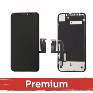 LCD-näyttö yhteensopiva iPhone XR musta (INCELL metallilevyllä / Premium)