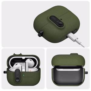 Tech-Protect Slim Hook Suojakuori Samsung Galaxy Buds 3 / 3 FE / 3 Pro:lle - Vihreä