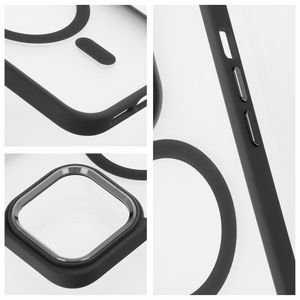 Suojakuori iPhone 17 PRO:lle Full Matte Mag Cover yhteensopiva MagSafe musta