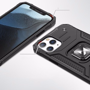 Suojakuori Wozinsky Ring Armor Apple iPhone 13 Pro, hopeinen