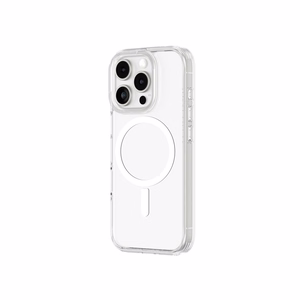 AmazingThing Minimal Mag Suojakuori Magneettisella Renkaalla iPhone 16 Pro:lle - läpinäkyvä