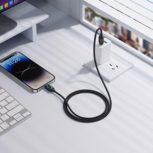 Hoco U146 Kaapeli LCD-näytöllä USB-C – Lightning PD 30W 1.2m musta