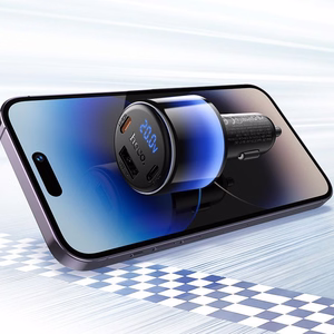 Hoco Z69B -autolaturi, USB-A + 2 × USB-C, PD QC3.0, 57 W, musta